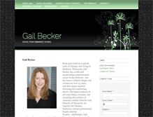 Tablet Screenshot of gailbeckerstudio.com